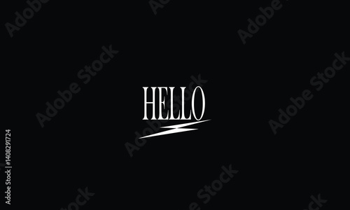 HELLO,  Abstract ,  logo ,letters, monogram, icon ambitions, style, symbols                                                              
 
