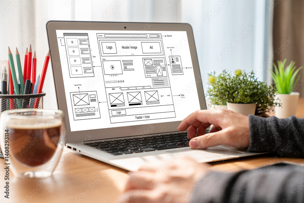 Website design software provide modish template for online retail business and e-commerce