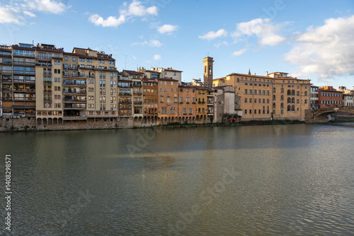 Obraz na płótnie The Old Town of city of Florence, Italy w salonie