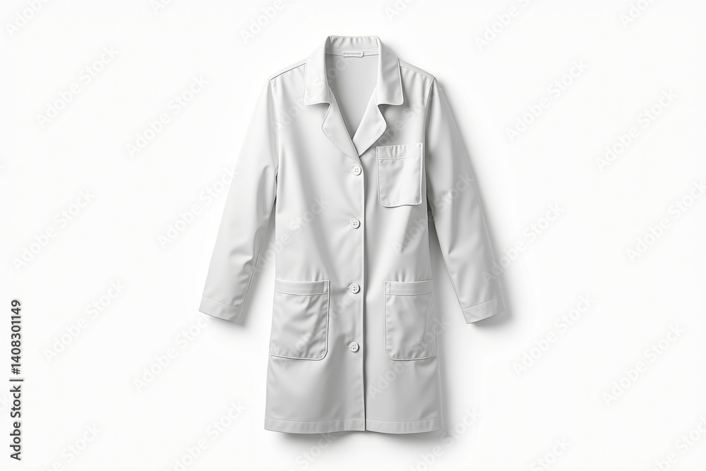 Studio Shot of a White Lab Coat Studio Shot of a White Lab Coat