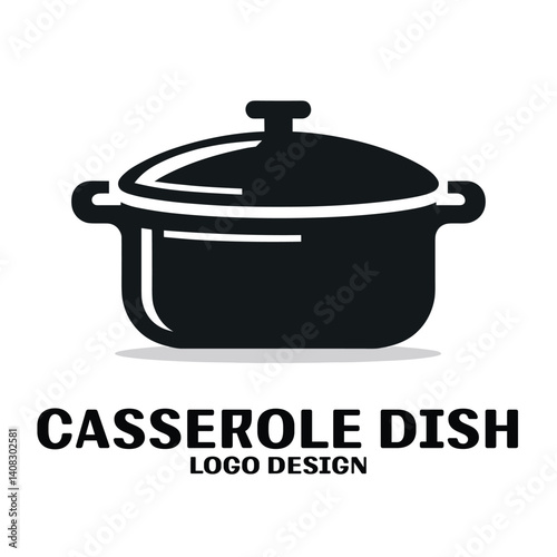 Casserole Dish Vector Logo Design