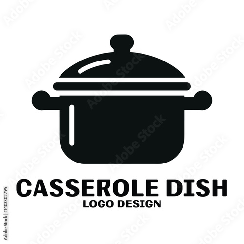 Casserole Dish Vector Logo Design