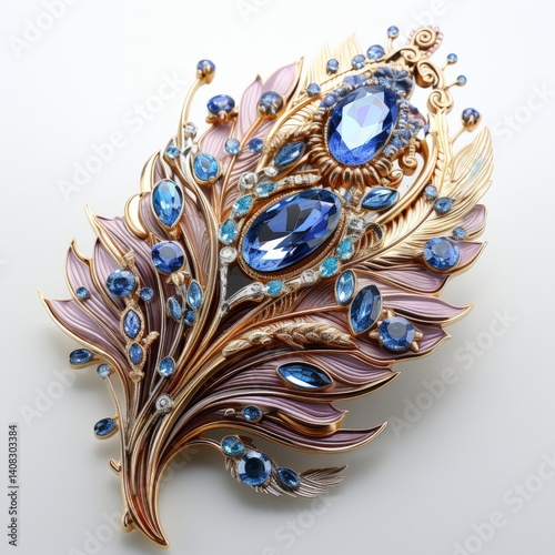 Peacock Design Feather Sculpture Type Design