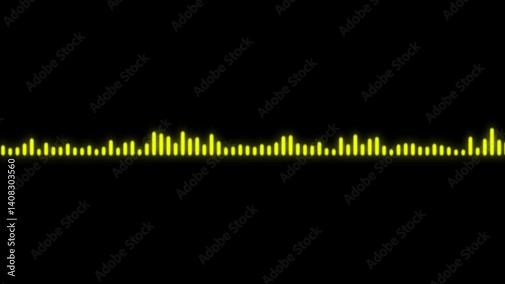 audio spectrum simulation Audio waveform equalizer on green screen, white audio sound visualizer wave spectrum. sound Wave Animated In Green Background. White audio waveform spectrum animation,
