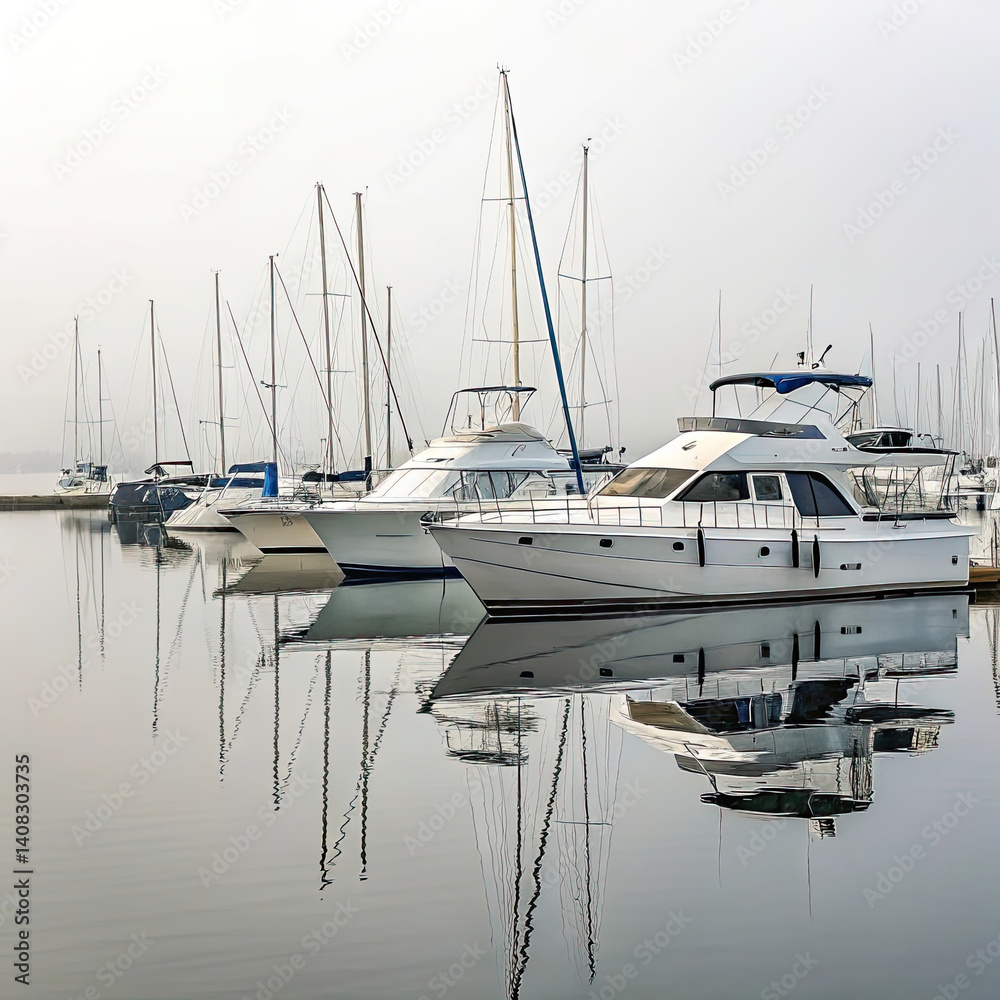Fototapeta premium yachts in marina