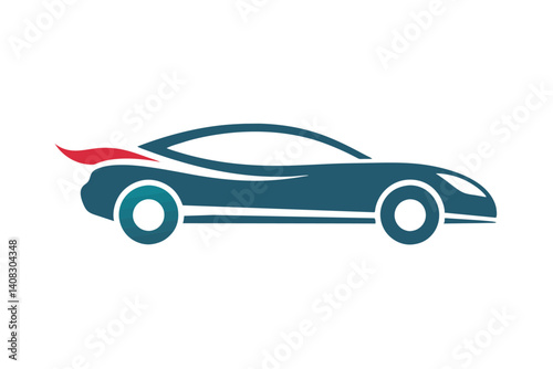 Dynamic Car Design Vector Art Illustration