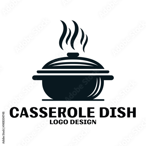 Casserole Dish Vector Logo Design