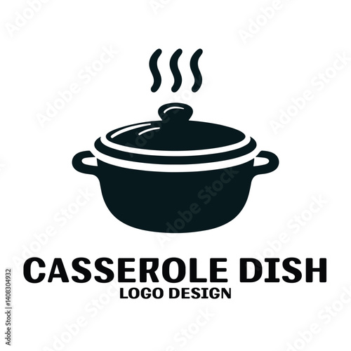 Casserole Dish Vector Logo Design