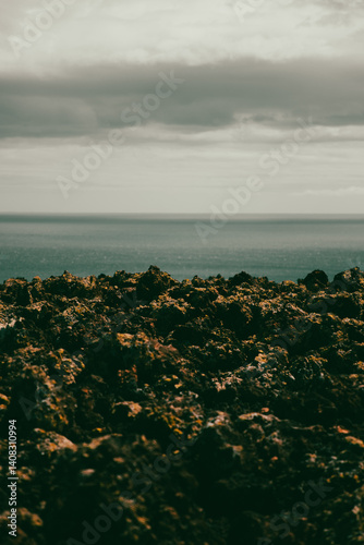 Mars-Like Volcanic Landscape in Timanfaya National Park, Lanzarote