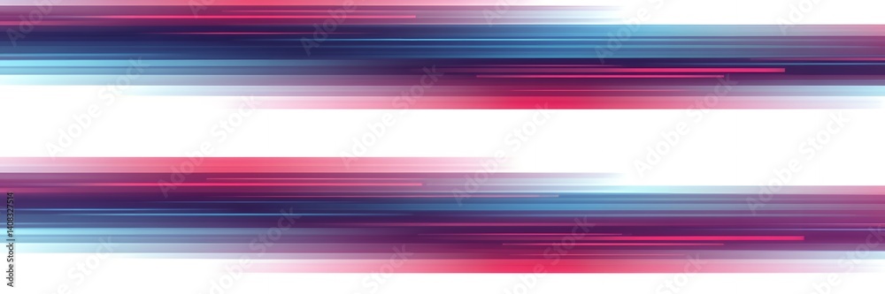 Abstract background with horizontal lines in shades of blue pink and purple on white backdrop Abstract background with horizontal lines in shades of blue pink and purple on white backdrop