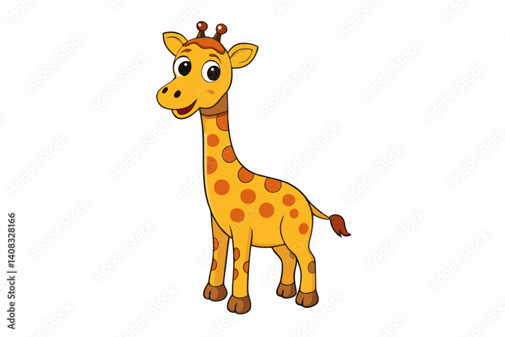 Obraz premium giraffe cartoon isolated