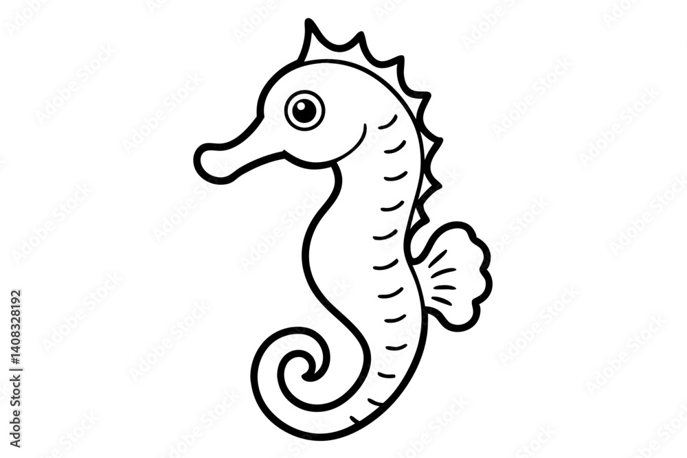 Fototapeta premium vector illustration of a cartoon octopus