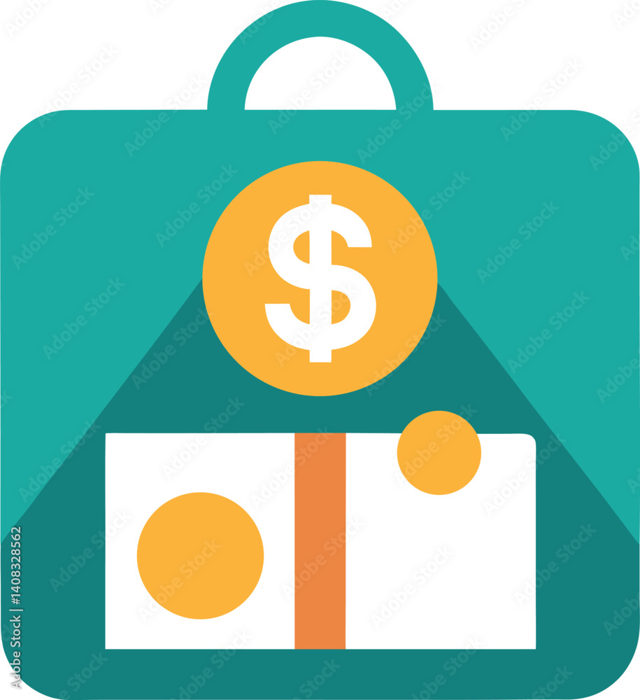 money bag with dollar symbol money bag with dollar symbol