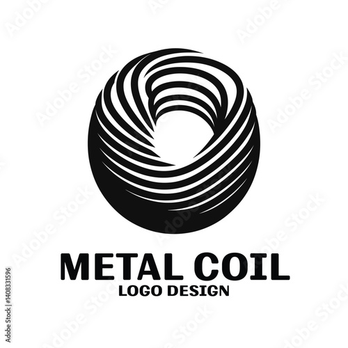 Metal Coil Vector Logo Design