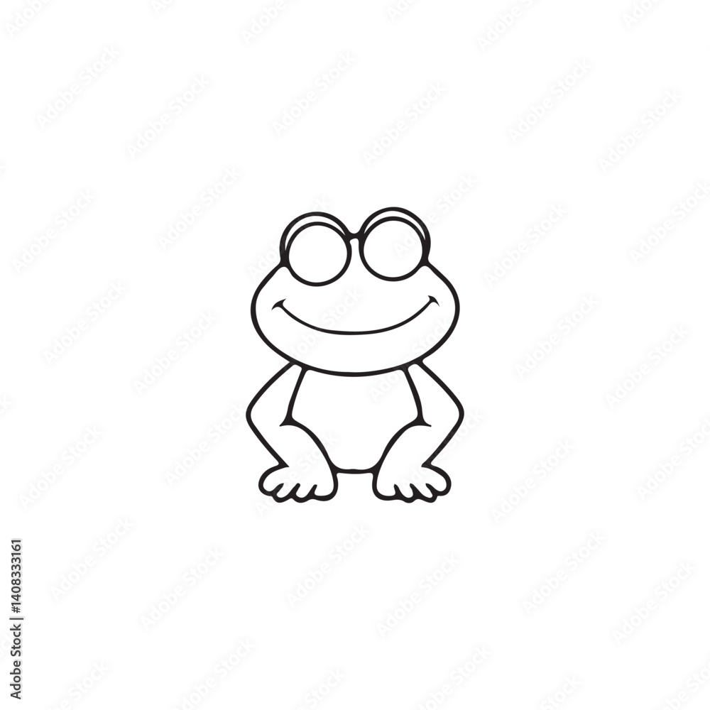 funny cartoon frog