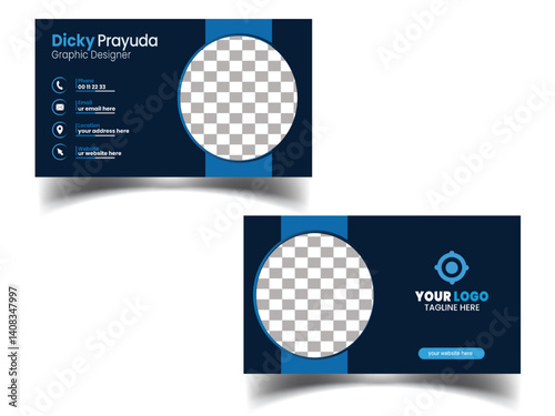 Futuristic business card design. Vector illustration print template. Luxury background.