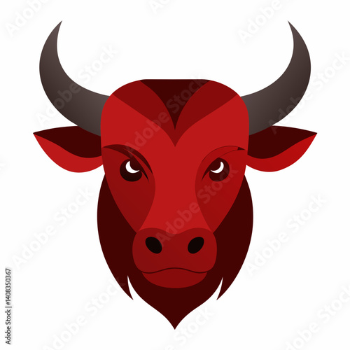 Bull Head Vector – Bold Animal Graphic Design Illustration