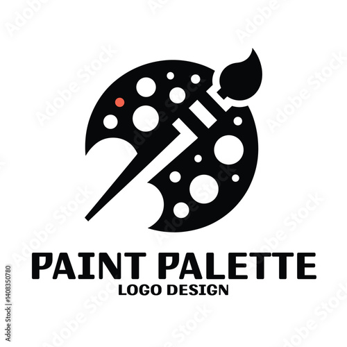 Paint Palette Vector Logo Design