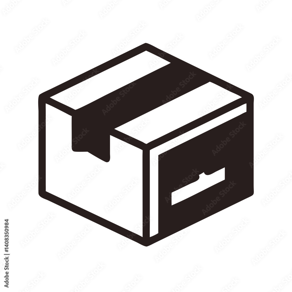 Box Packaging Icon Representing Shipping and Storage Solutions Box Packaging Icon Representing Shipping and Storage Solutions