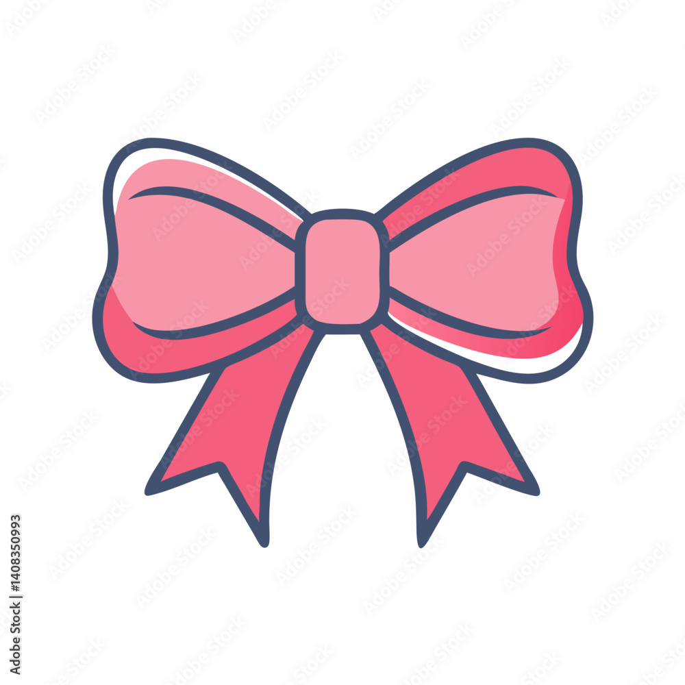 Bow Ribbon Icon Representing Decoration and Gift Wrapping Bow Ribbon Icon Representing Decoration and Gift Wrapping