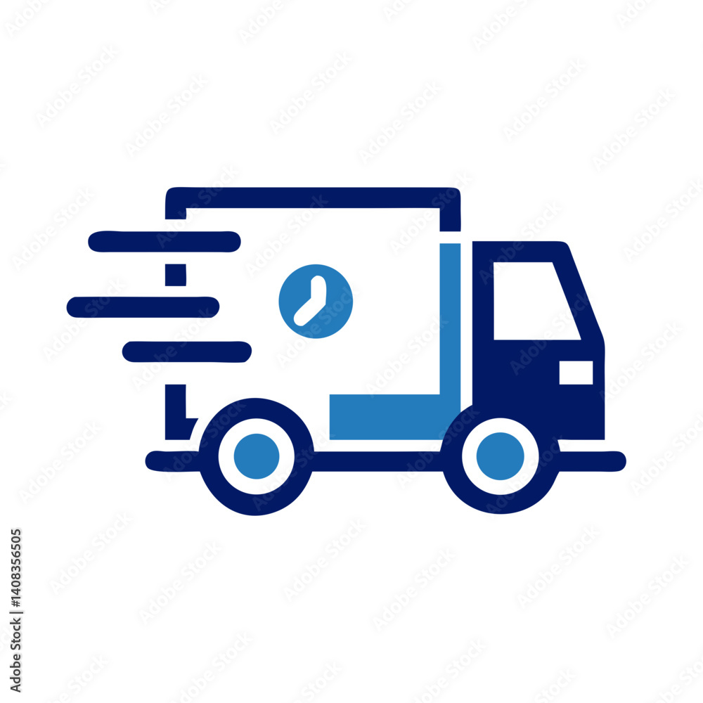Fast Delivery Vehicle Icon Representing Quick Shipping and Transportation Services Fast Delivery Vehicle Icon Representing Quick Shipping and Transportation Services