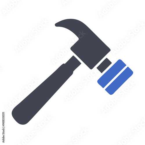 Hammer Icon Representing Construction and Manual Labor Tools