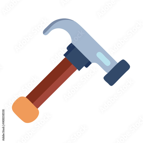 Hammer Icon Representing Construction and Manual Labor Tools