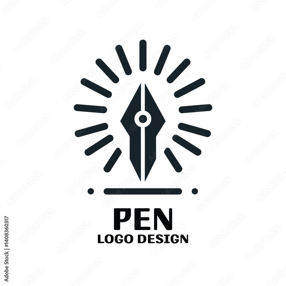 Fototapeta premium Pen Vector Logo Design