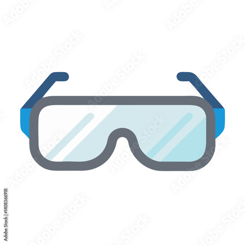 Safety Glasses Icon Representing Eye Protection and Workplace Safety