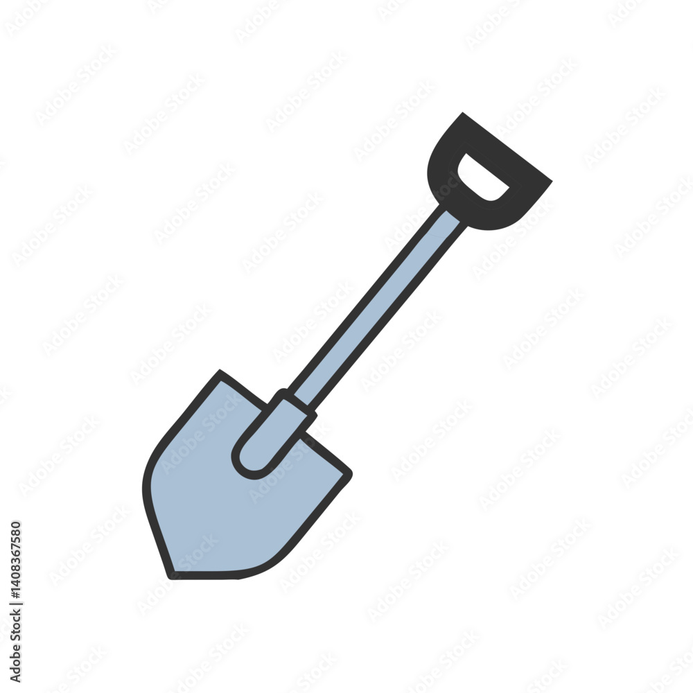 Shovel Icon Representing Digging and Excavation Tool Shovel Icon Representing Digging and Excavation Tool