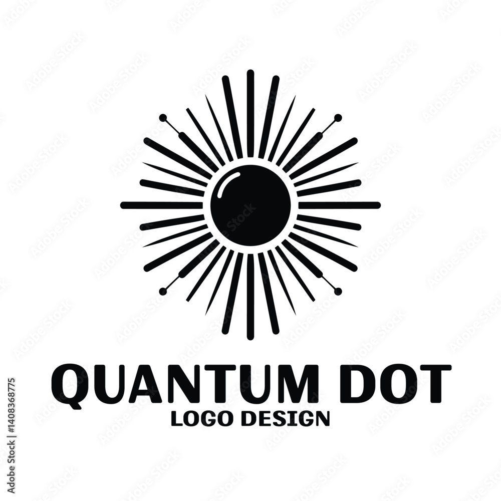 Fototapeta premium Quantim Dot Vector Logo Design