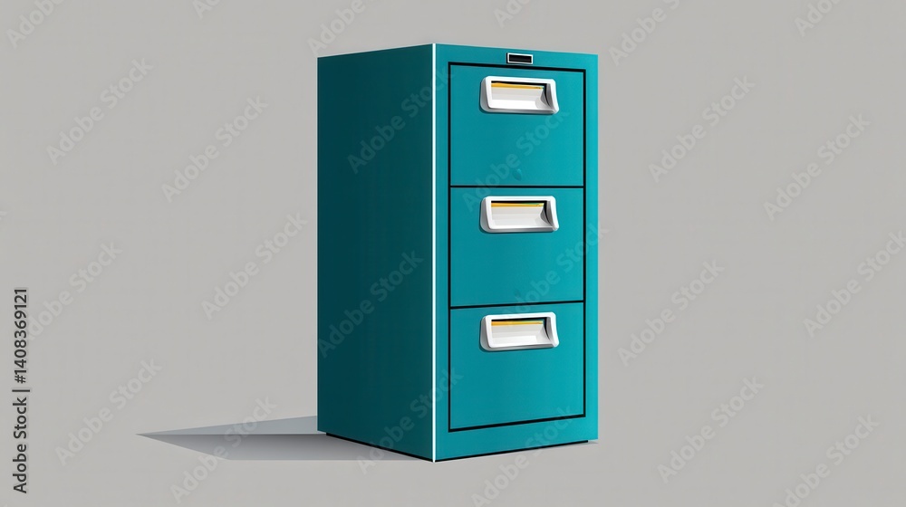 Teal Three Drawer Metal Filing Cabinet Pixel Art Teal Three Drawer Metal Filing Cabinet Pixel Art