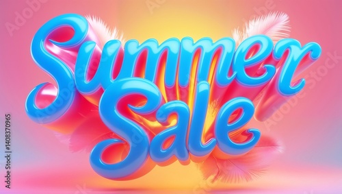 summer sale commercial concept