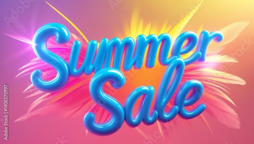 summer sale commercial concept