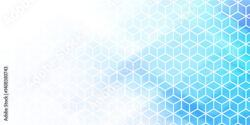 Blue Grid Mosaic Background, Creative Design Templates