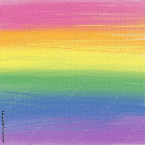 oil painting of a rainbow background