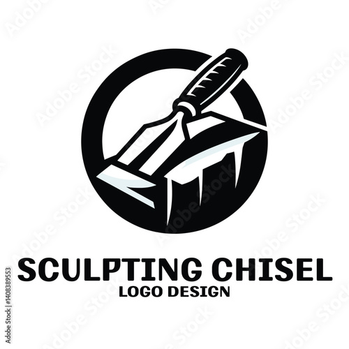 Sculpting Chisel Vector Logo Design