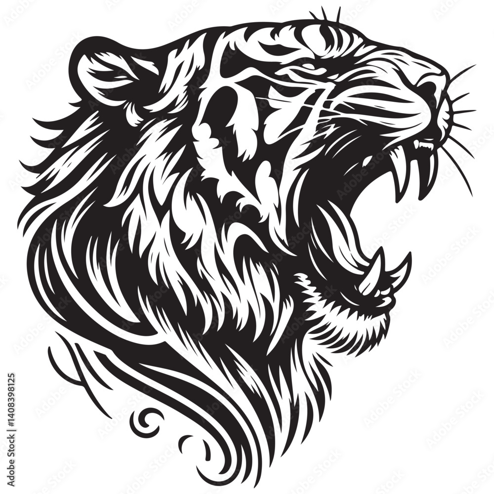 Obraz premium Cute Line Art Animals