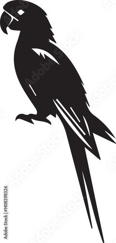  Parrot silhouette vector EPS