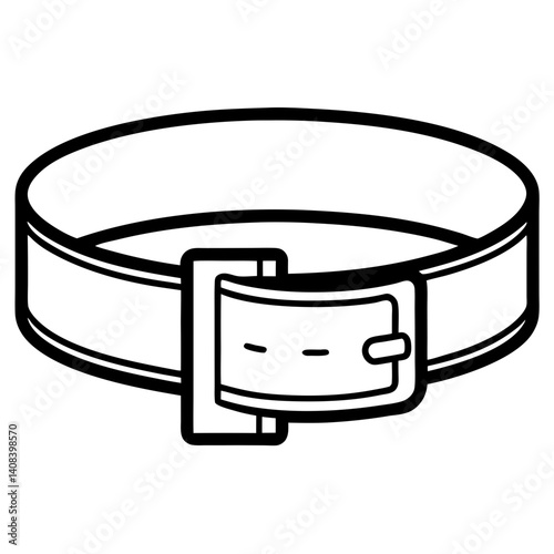 black belt isolated