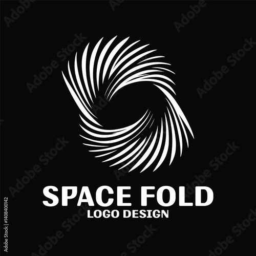 Space Fold Vector Logo Design