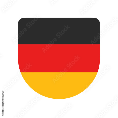 Free Download German Flag Icon in Flat Design with Bold Colors   - GFXLoad