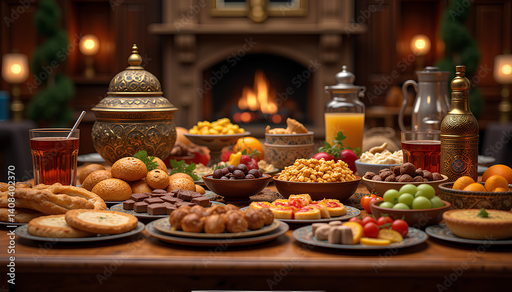 A luxurious full-course spread A luxurious full-course spread