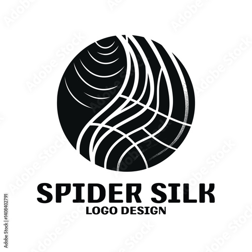 Spider Silk Vector Logo Design