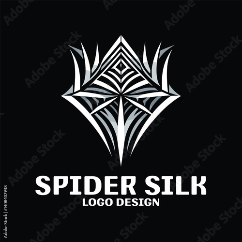 Spider Silk Vector Logo Design