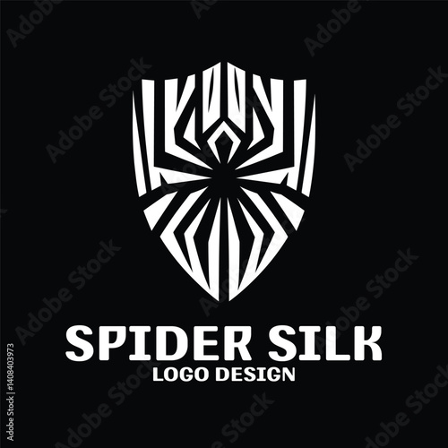 Spider Silk Vector Logo Design