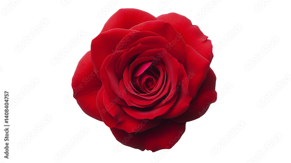 A red rose is the main focus of the image. The rose is the only object in the picture, and it is the only color that is visible. The rose is the center of attention A red rose is the main focus of the image. The rose is the only object in the picture, and it is the only color that is visible. The rose is the center of attention