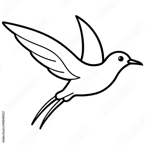 Elegant Birds Line Art Vector Illustration | Minimalist Bird Drawings | Hand-Drawn Bird Sketch | Flying Birds Silhouette | Nature-Inspired Bird Artwork for Logos, Prints, Crafts, and Wall Art | Digita