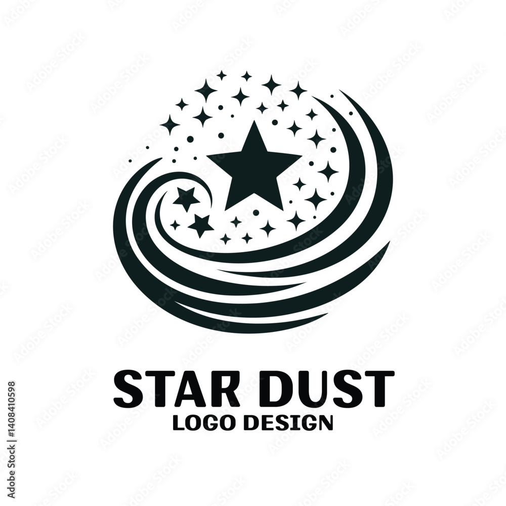 Obraz premium Star Dust Vector Logo Design