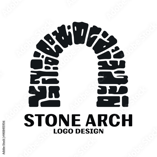 Stone Arch Vector Logo Design